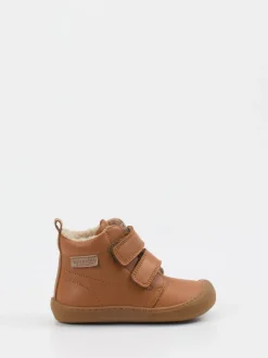 Naturino – Klett-Boots aus Kalbleder cognacbraun