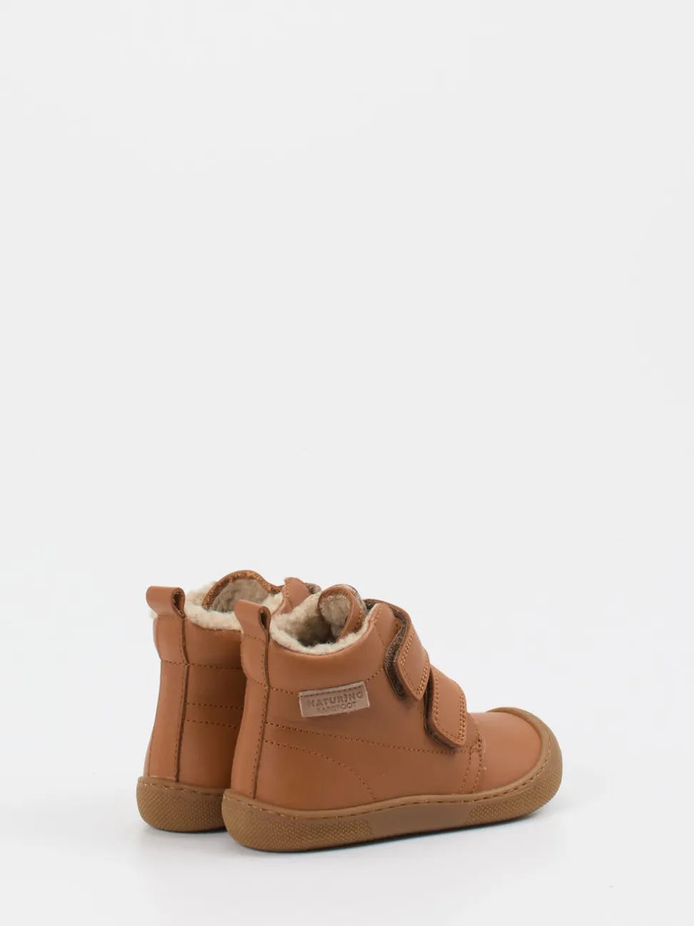 Naturino – Klett-Boots aus Kalbleder cognacbraun