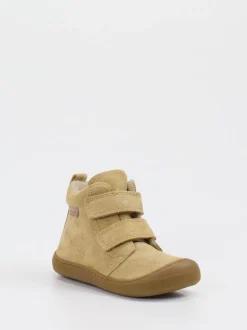 Naturino – Klett-Boots aus Veloursleder sandbeige
