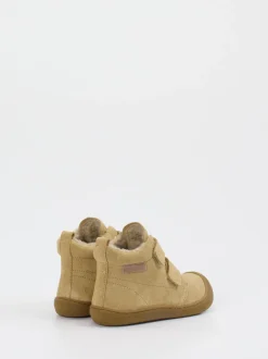 Naturino – Klett-Boots aus Veloursleder sandbeige