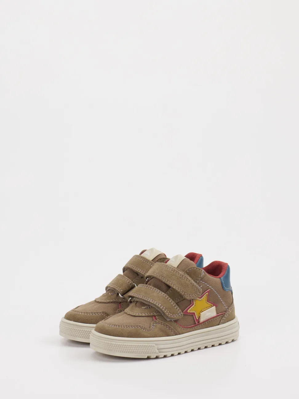 Naturino – Klettsneaker aus Leder Beigebraun