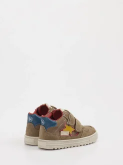 Naturino – Klettsneaker aus Leder Beigebraun