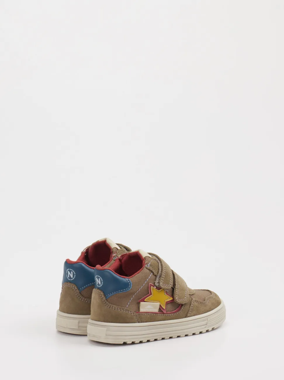 Naturino – Klettsneaker aus Leder Beigebraun
