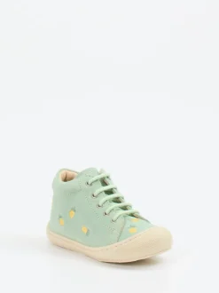 Naturino – Lauflernschuhe aus Veloursleder mintgrün