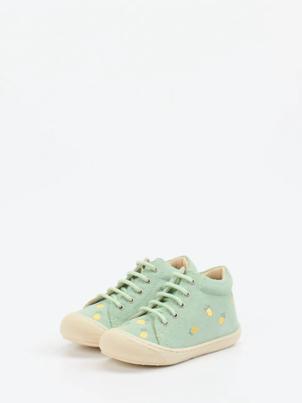 Naturino – Lauflernschuhe aus Veloursleder mintgrün