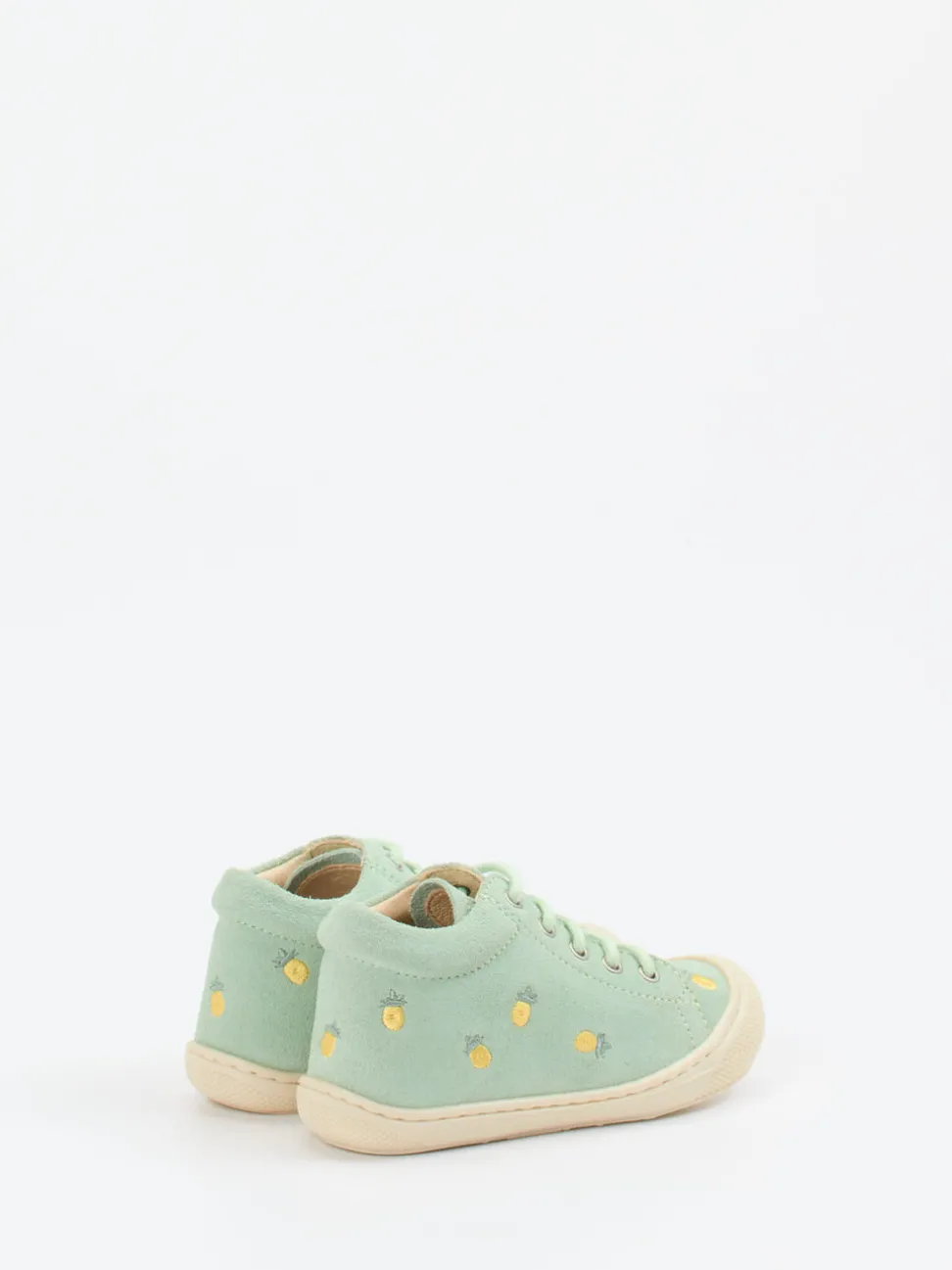 Naturino – Lauflernschuhe aus Veloursleder mintgrün