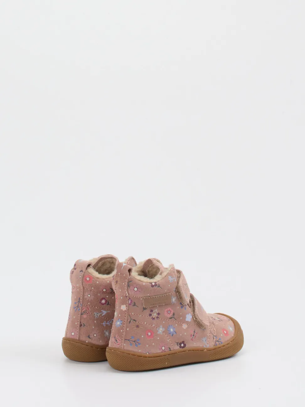 Naturino – Lauflernschuhe aus geprägtem Leder in Rosa