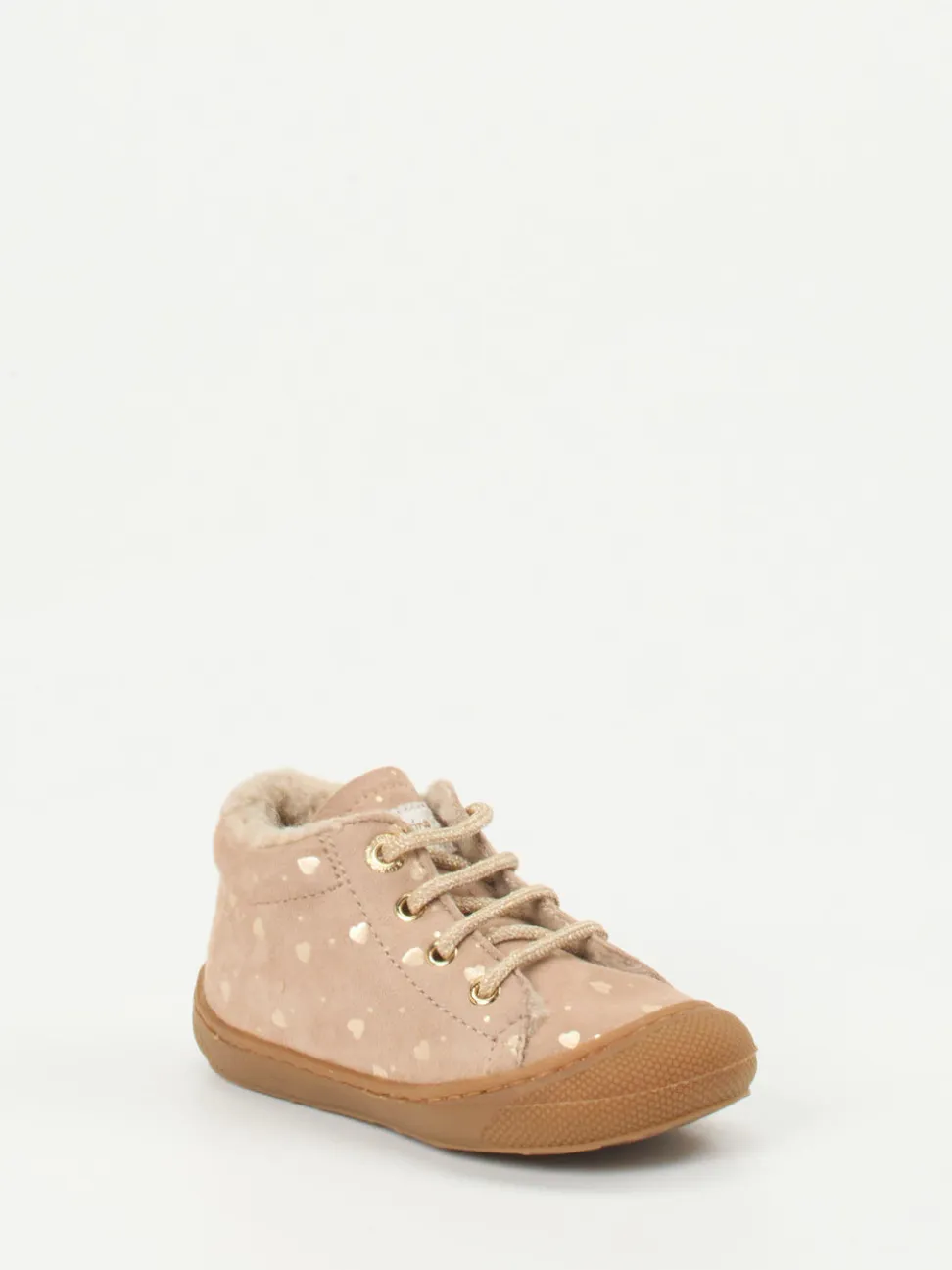 Naturino – Lauflernschuhe aus Kalbleder in Rosébeige