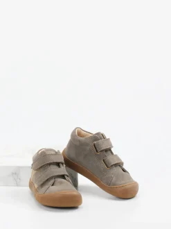 Naturino – Lauflernschuhe aus Veloursleder taupe
