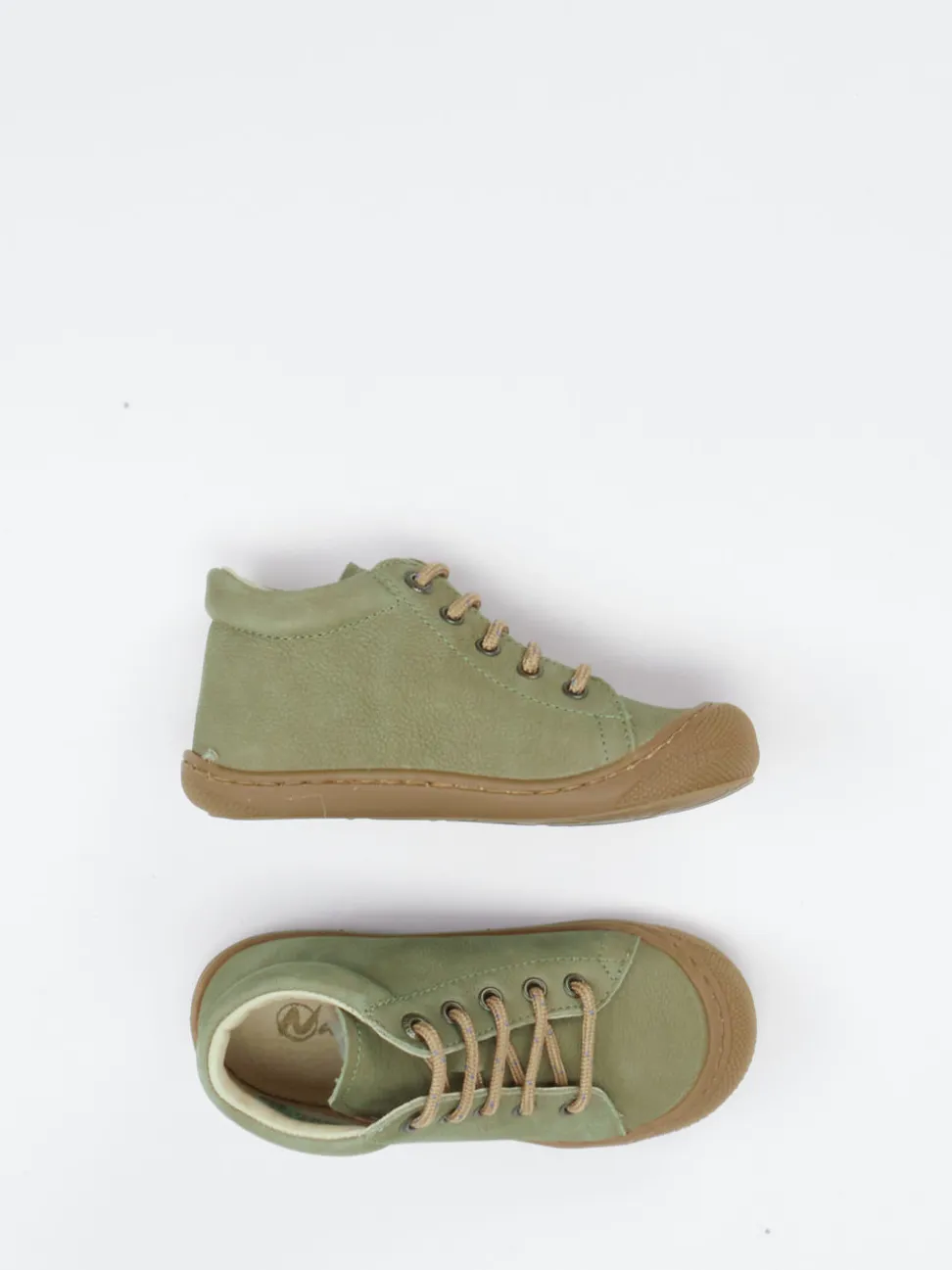 Naturino – Lauflernschuhe aus Leder olivgrün