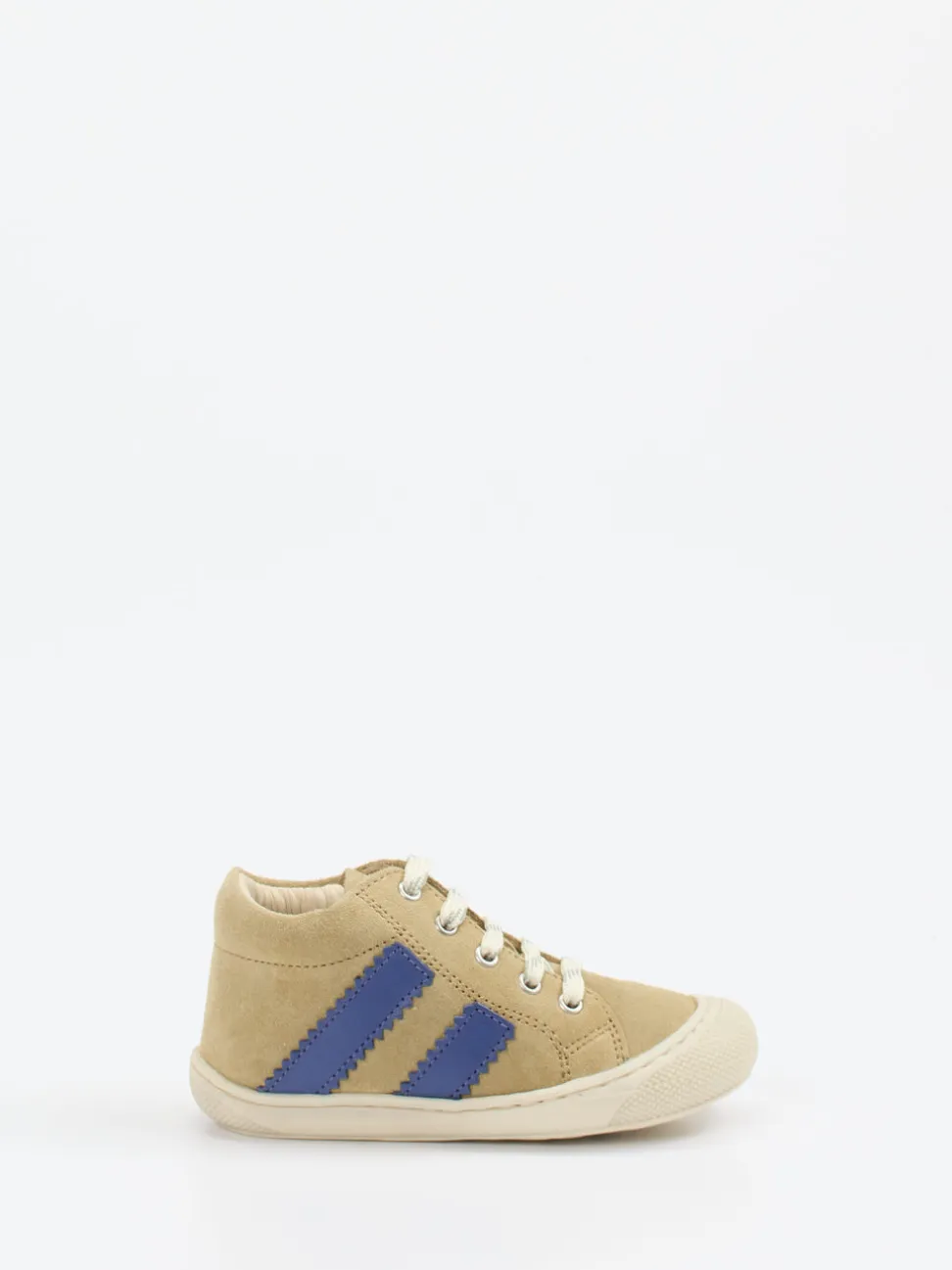 Naturino – Mid-Top-Sneaker aus Veloursleder sandbeige