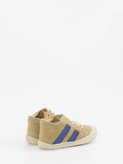 Naturino – Mid-Top-Sneaker aus Veloursleder sandbeige