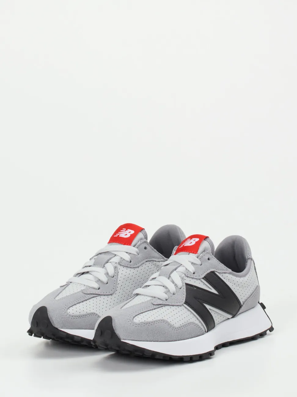 New Balance – Retro-Sneaker aus Veloursleder grau