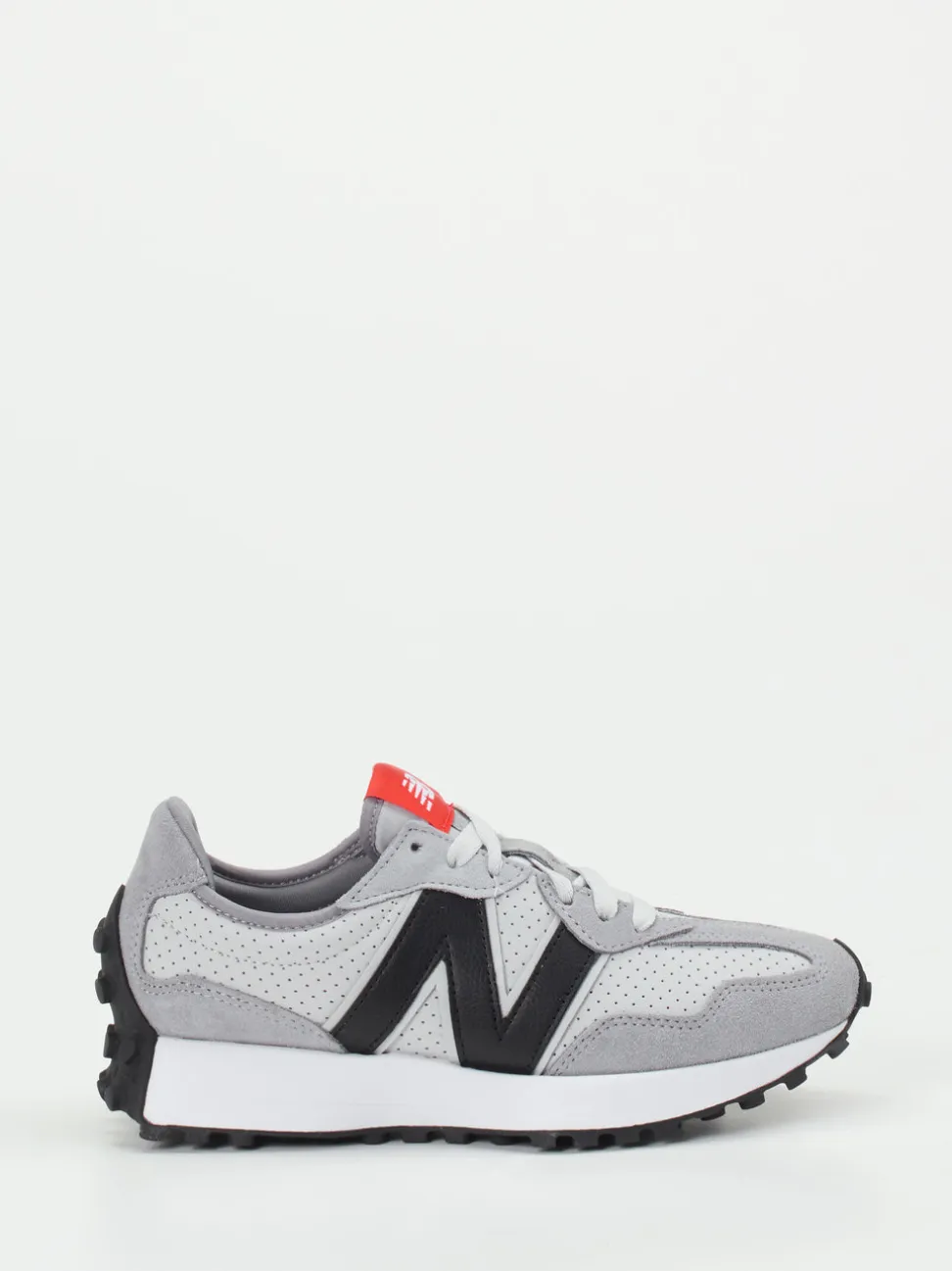 New Balance – Retro-Sneaker aus Veloursleder grau