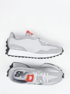 New Balance – Retro-Sneaker aus Veloursleder grau