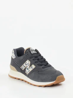 New Balance – Retro-Sneaker aus Veloursleder grau