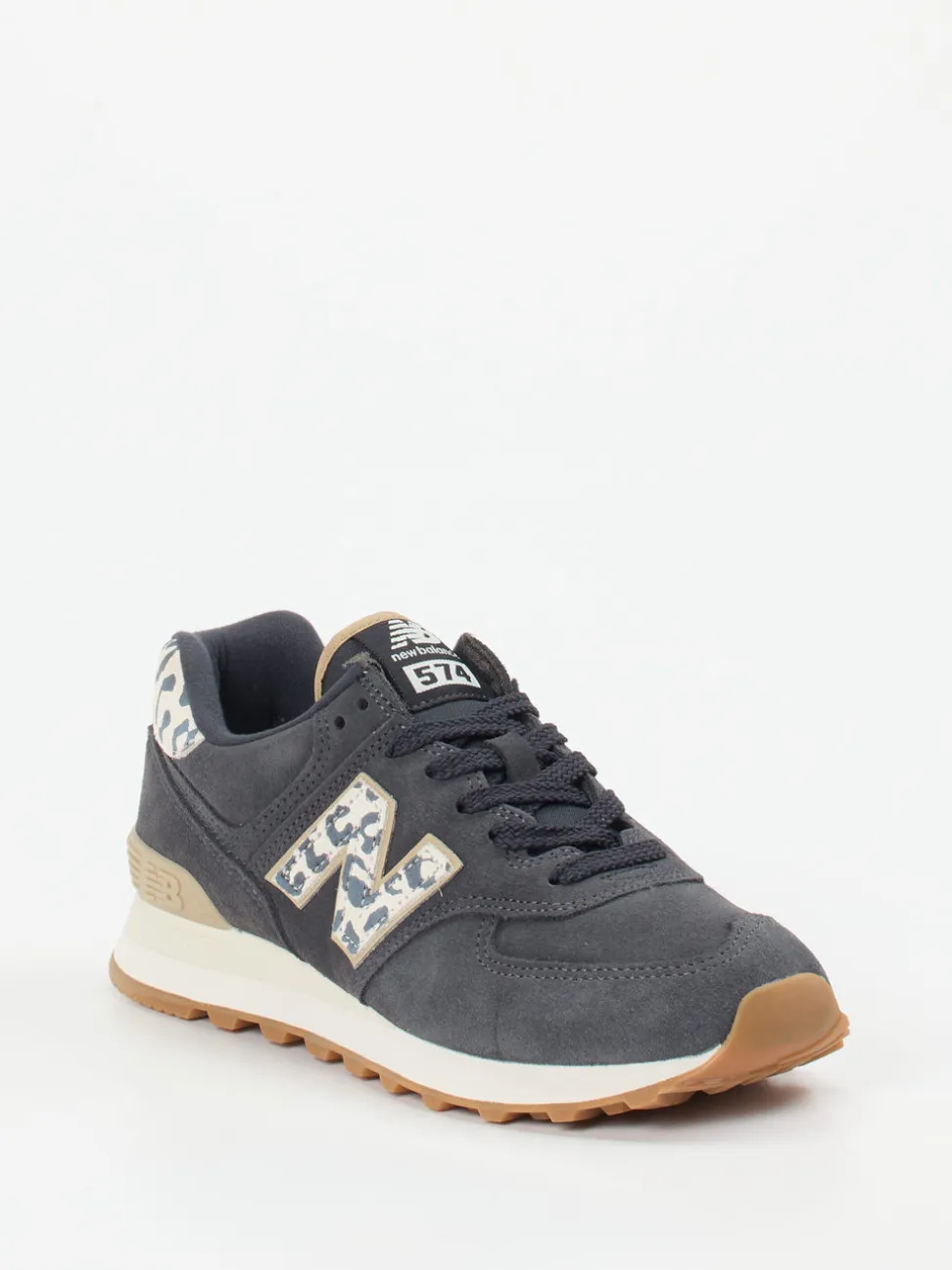 New Balance – Retro-Sneaker aus Veloursleder grau