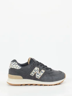 New Balance – Retro-Sneaker aus Veloursleder grau