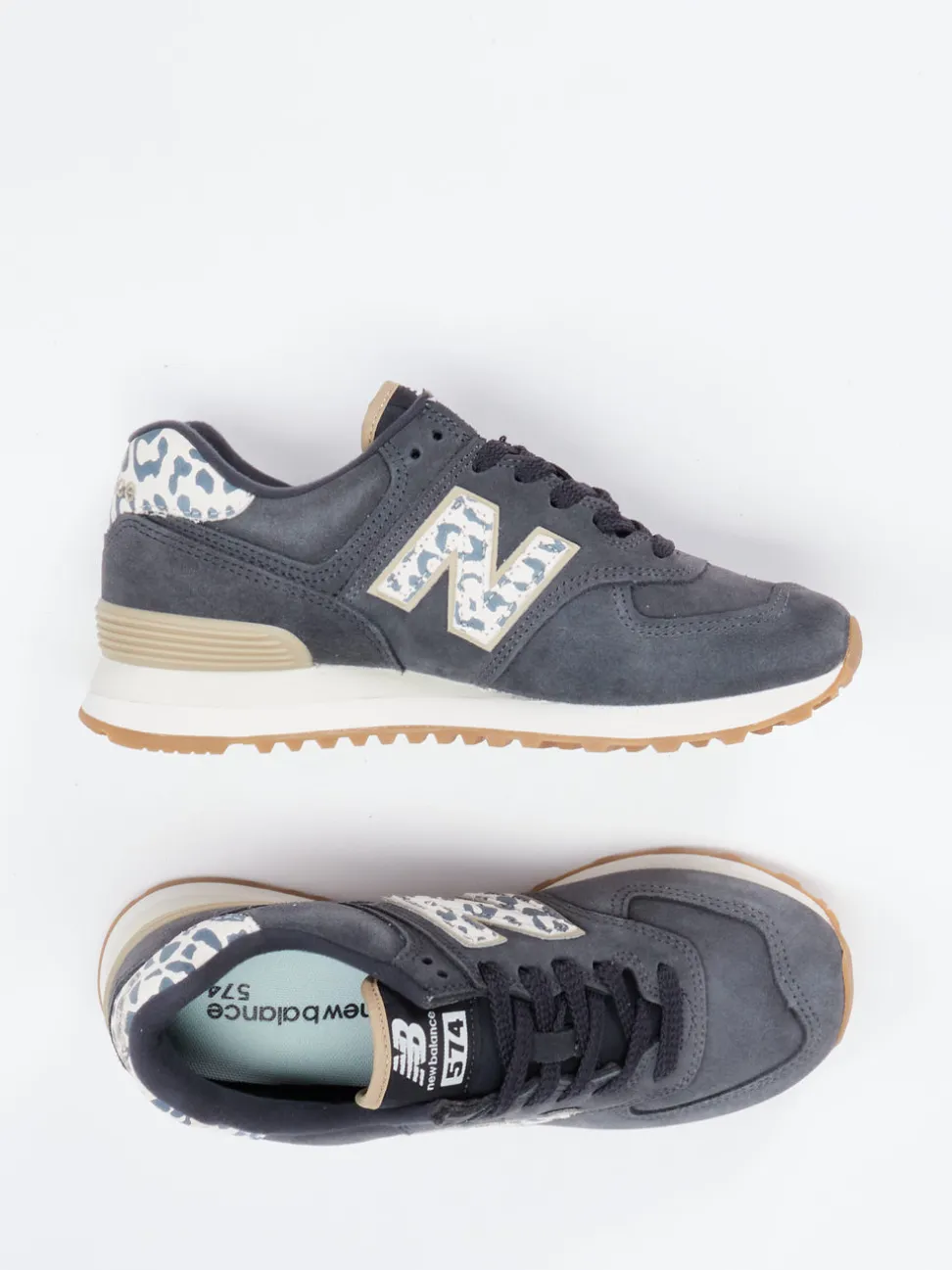 New Balance – Retro-Sneaker aus Veloursleder grau