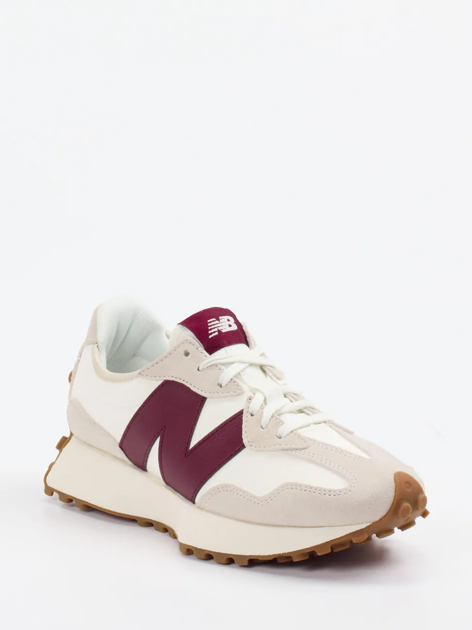 New Balance – Retro-Sneaker aus Textil in Offwhite
