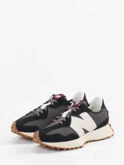 New Balance – Retro-Sneaker aus Veloursleder anthrazit