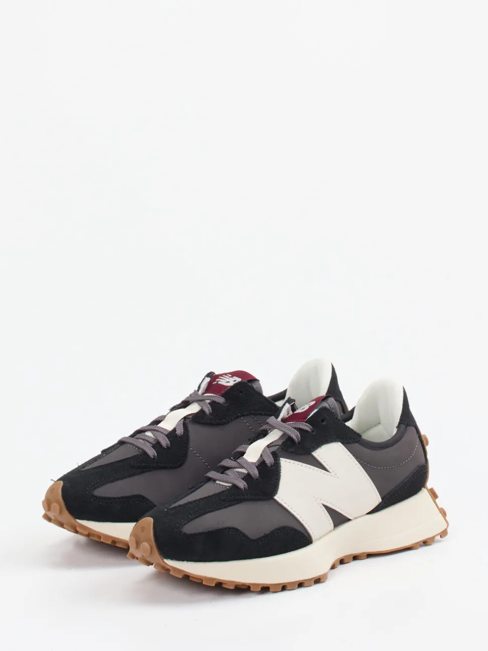 New Balance – Retro-Sneaker aus Veloursleder anthrazit