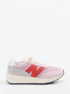 New Balance – Sneaker aus Textil und Veloursleder Pastell