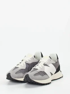 New Balance – Sneaker aus Veloursleder und Nylon grau
