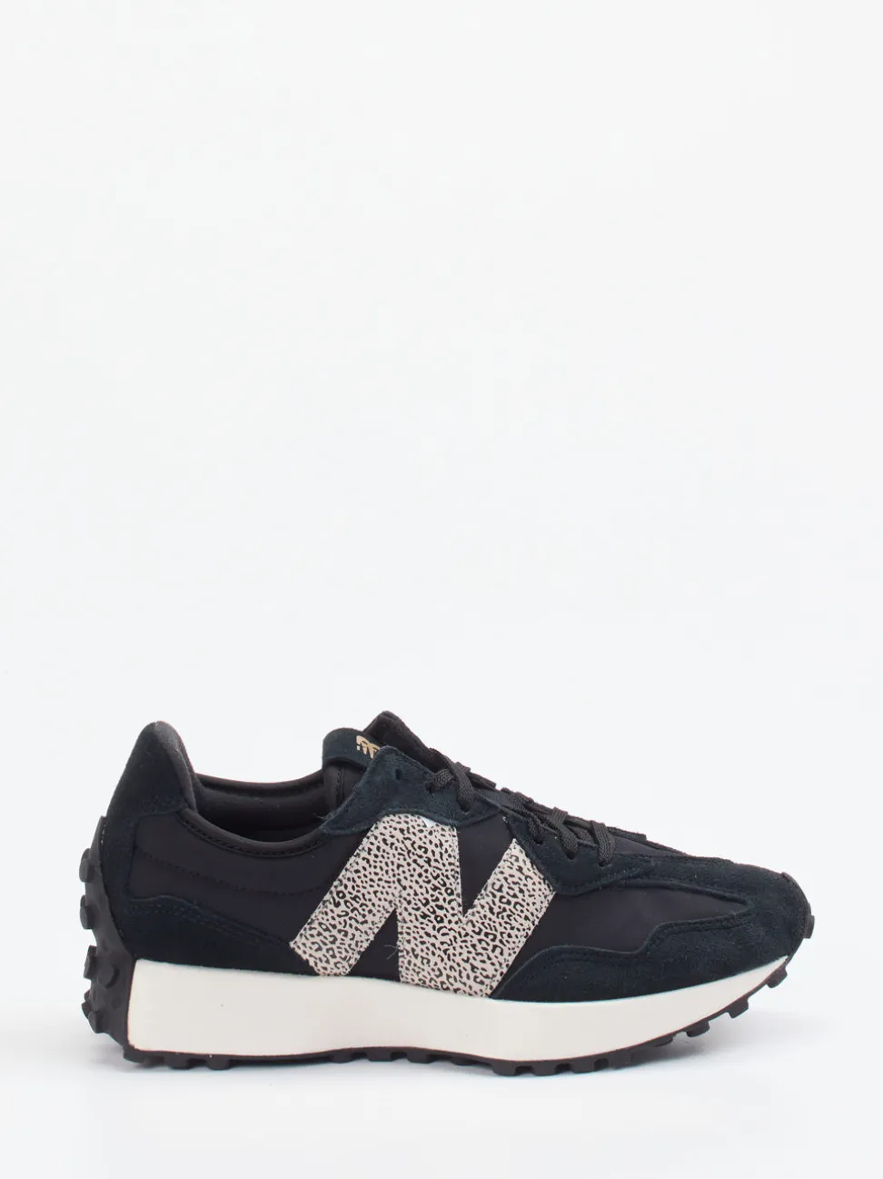 New Balance – Sneaker aus Veloursleder schwarz