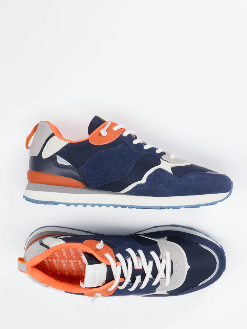 New Balance – Sneaker aus Veloursleder und Textil Marineblau