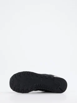 New Balance – Sneaker aus Textil und Veloursleder schwarz