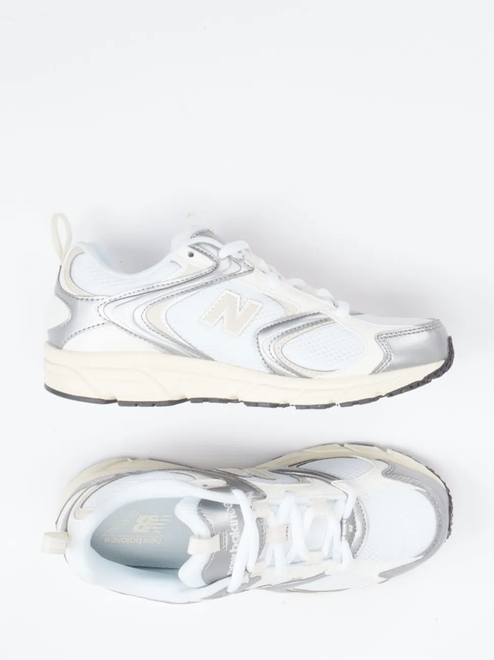 New Balance – Sneaker aus Textil in Offwhite