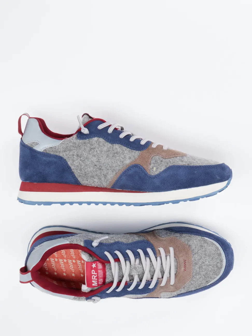 New Balance – Sneaker aus Velour/Textil in Grau
