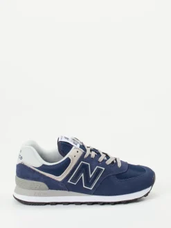 New Balance – Sneaker aus Veloursleder und Mesh blau