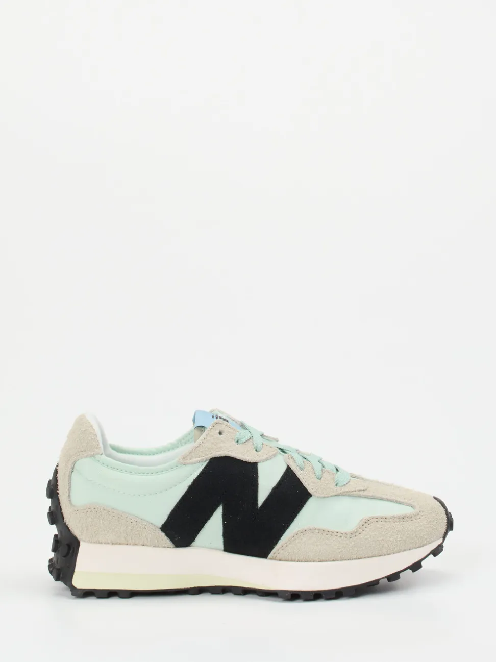 New Balance – Sneaker aus Textil und Veloursleder mint