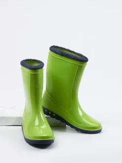 Nora – Gummistiefel aus Synthetik in Apfelgrün