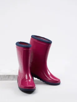 Nora – Gummistiefel aus Synthetik in Beerenpink