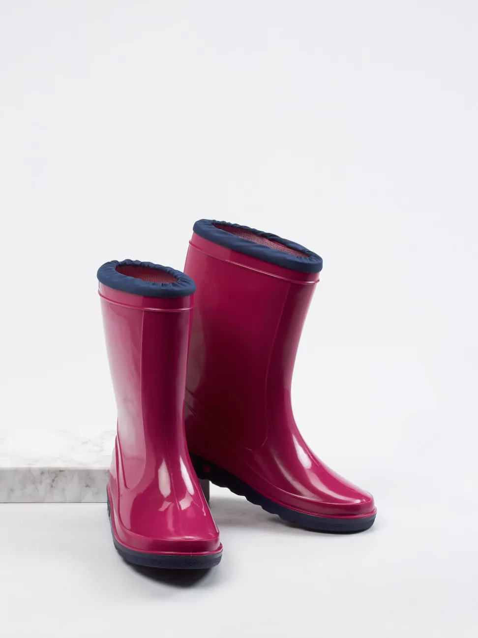 Nora – Gummistiefel aus Synthetik in Beerenpink