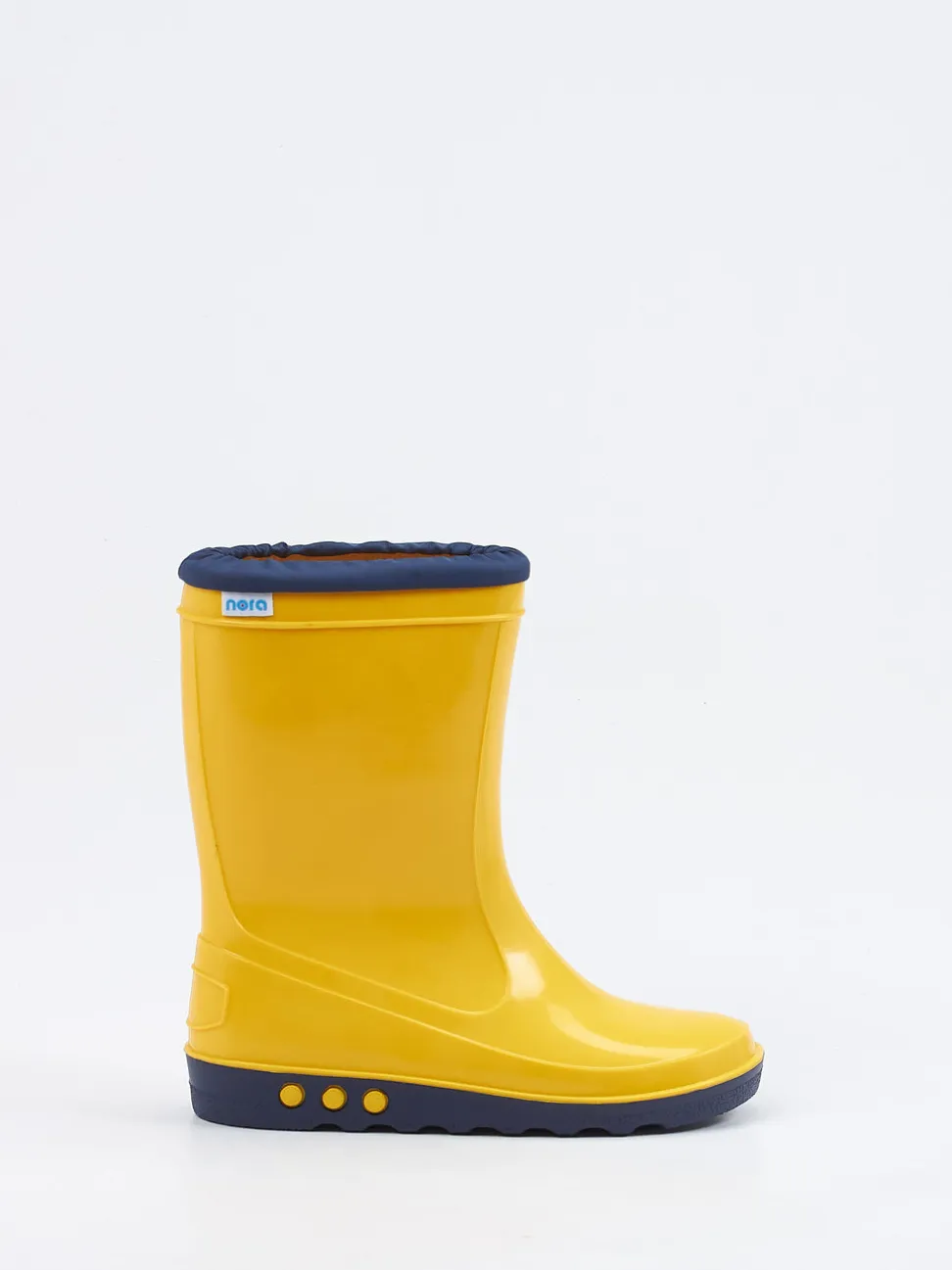 Nora – Kinder-Gummistiefel aus PVC in Sonnengelb