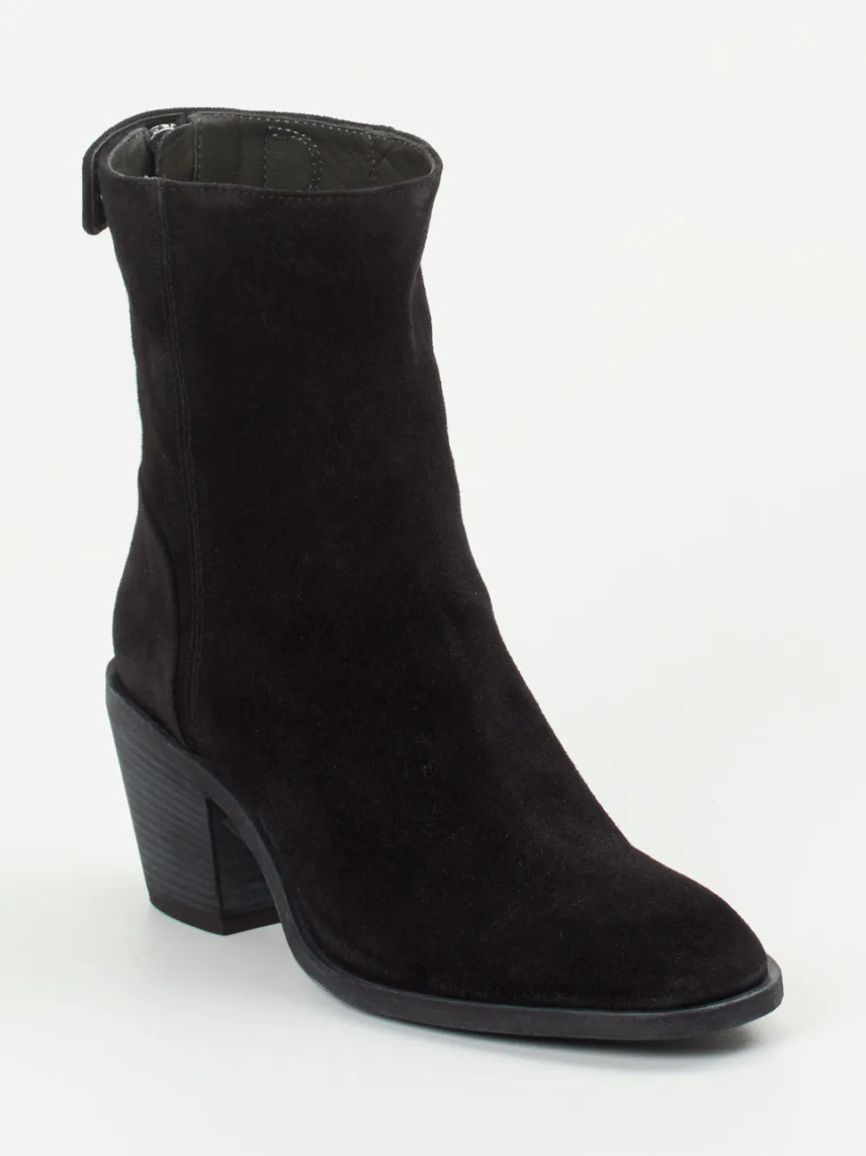 Officine Creative – Ankle Boots aus Veloursleder Schwarz