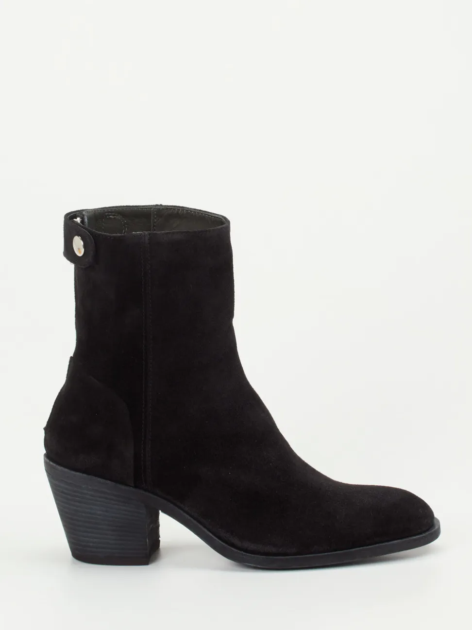 Officine Creative – Ankle Boots aus Veloursleder Schwarz