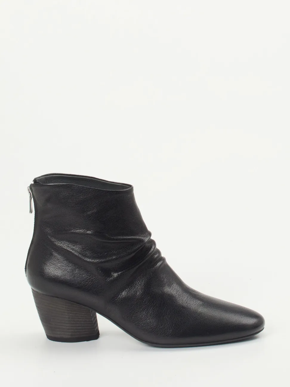 Officine Creative – Ankle Boot aus Büffelleder schwarz