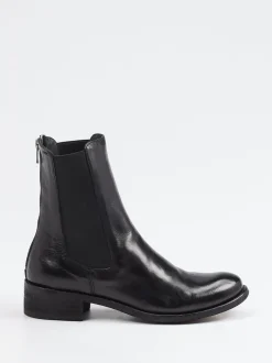 Officine Creative – Chelsea Boots aus Büffelleder schwarz
