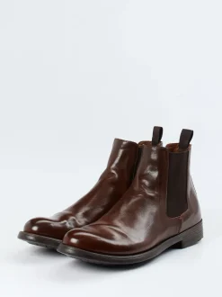 Officine Creative – Chelsea Boots aus Büffelleder braun