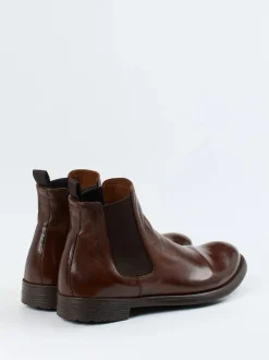 Officine Creative – Chelsea Boots aus Büffelleder braun