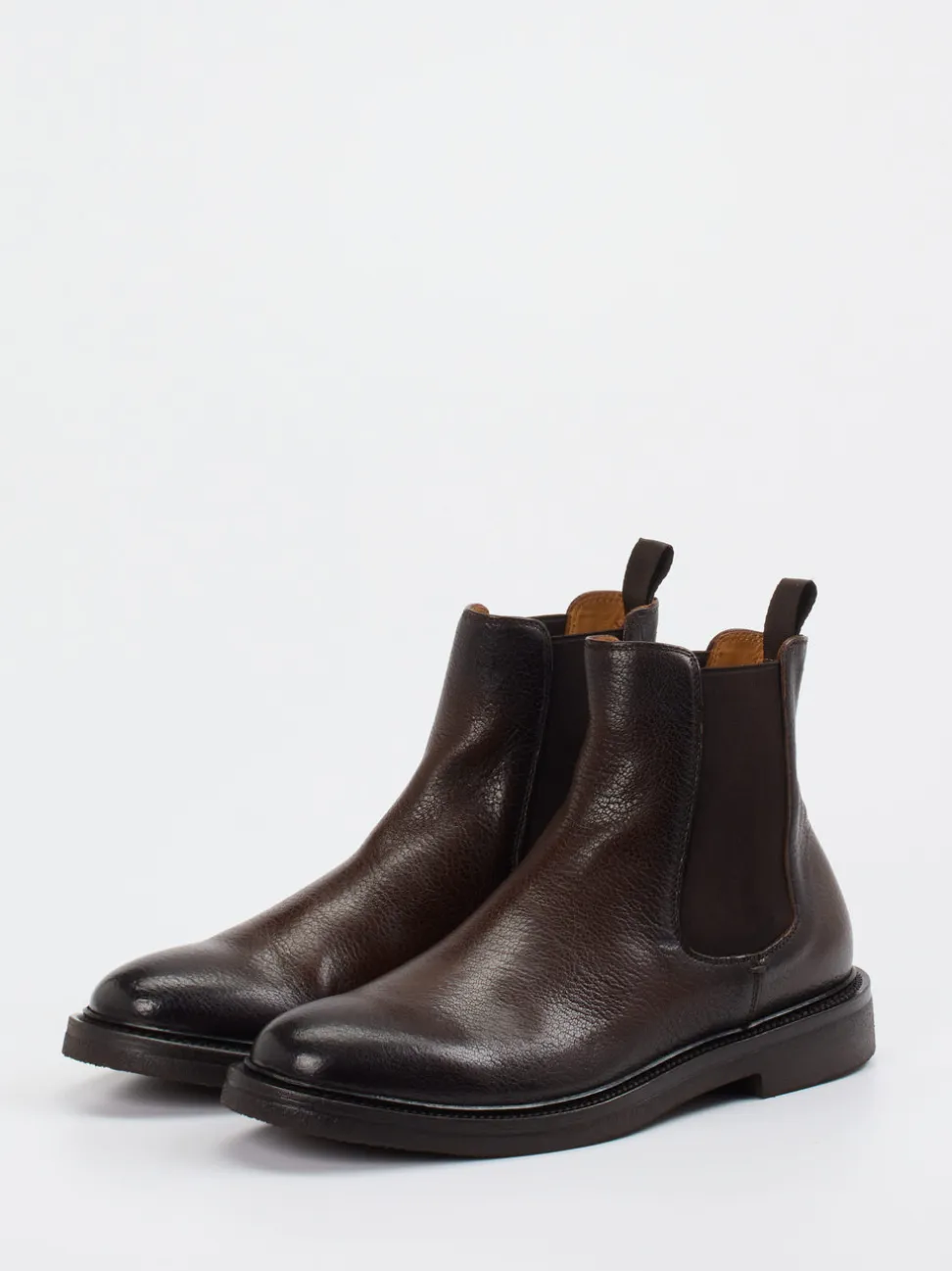 Officine Creative – Chelsea Boots aus Kalbleder dunkelbraun