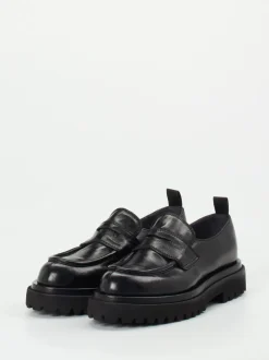 Officine Creative – Chunky-Loafer aus Büffelleder Schwarz