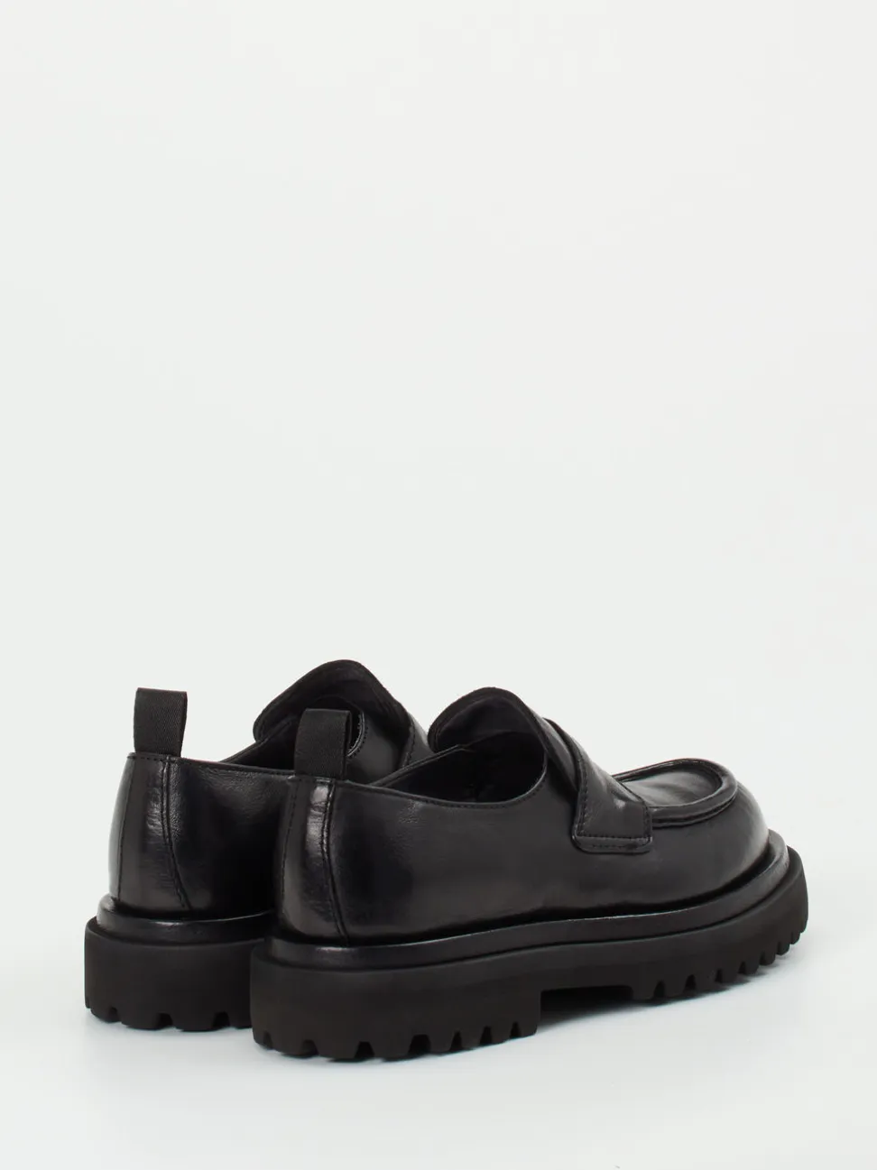 Officine Creative – Chunky-Loafer aus Büffelleder Schwarz