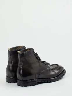 Officine Creative – Derby-Boots aus Cordovanleder grau
