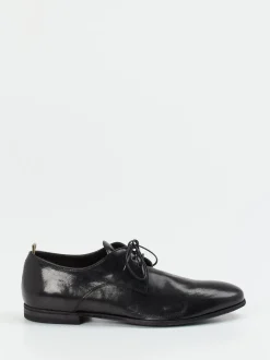 Officine Creative – Derby-Schnürschuh aus Känguruleder schwarz